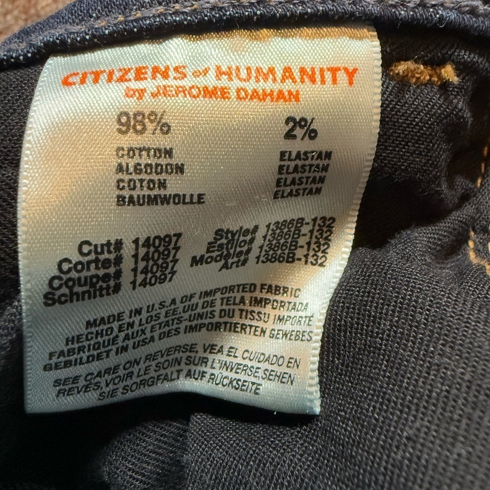 CITIZENS OF HUMANITY Dani Crop Straight Jeans 29 - Picture 9 of 13